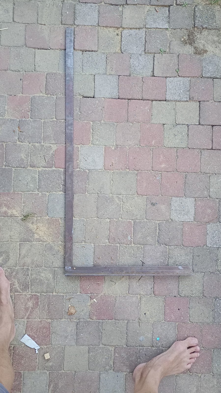 IJzeren winkelhaak met aanslag 50x100cm, Ophalen of Verzenden, Gebruikt