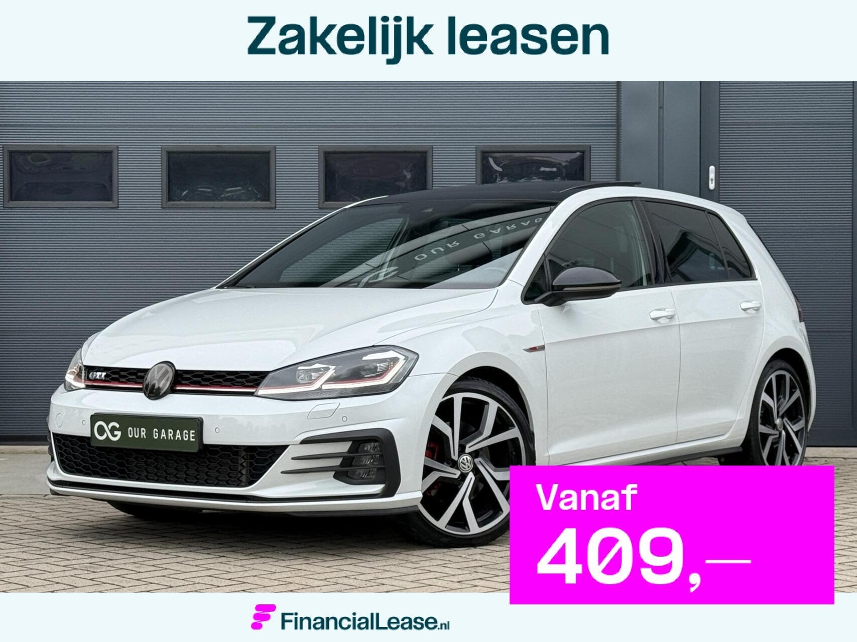 Volkswagen Golf 2.0 TSI GTI Performance|ACC|Milltek|Pano, Stof, Gebruikt, 4 cilinders, Wit