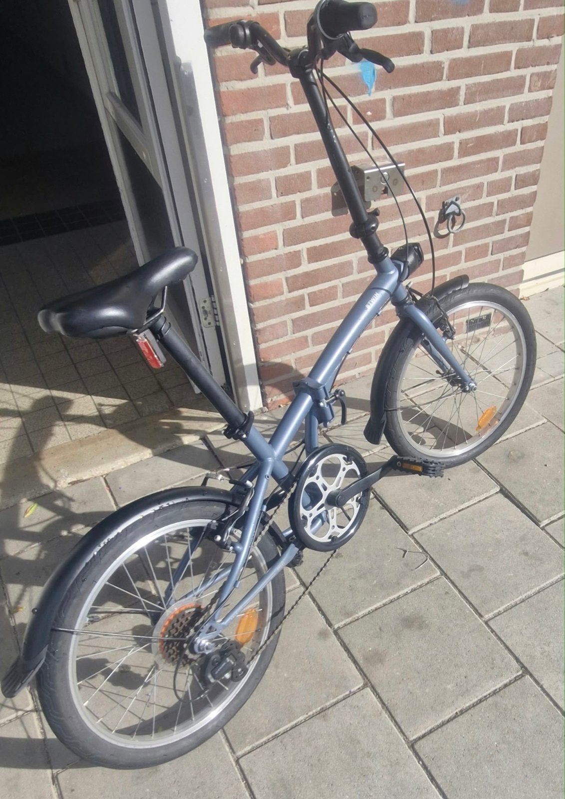B'twin vouwfiets, zo goed als nieuw,versnellingen, Fietsen en Brommers, Velgrem, Versnellingen, Zo goed als nieuw, Ophalen