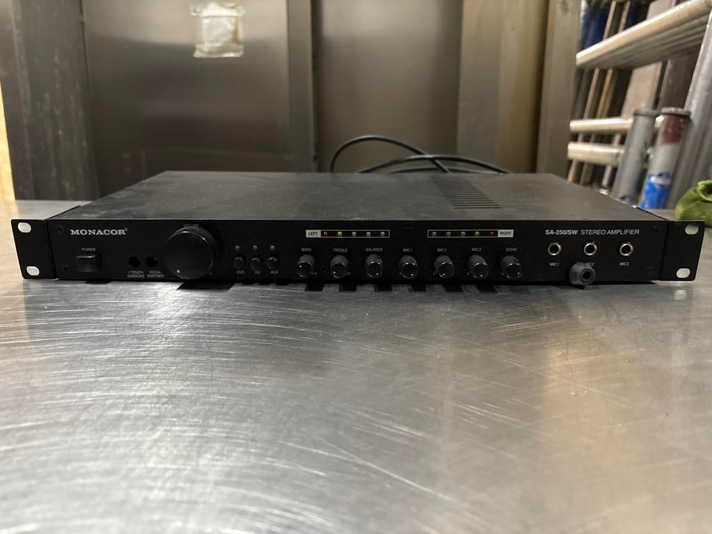 Monacor SA-250/SW stereo mengversterker, Audio, Tv en Foto, Ophalen, Gebruikt, Stereo, Overige merken