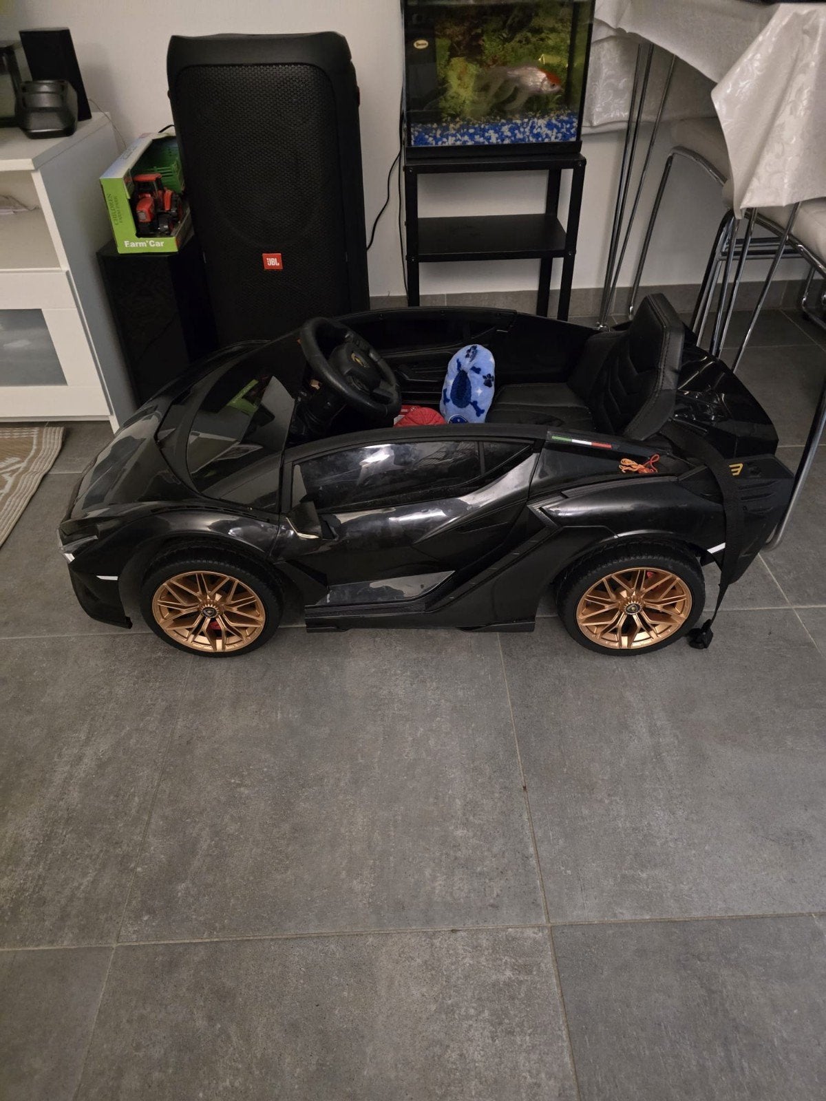 Elektrische kinderauto Lamborghini Sian, Kinderen en Baby's, Ophalen of Verzenden, Gebruikt, Loopvoertuig