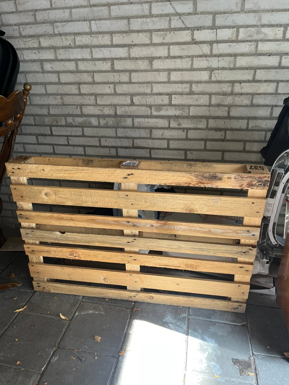 Gratis pallet, Ophalen, Zo goed als nieuw, 50 mm of meer, Minder dan 200 cm