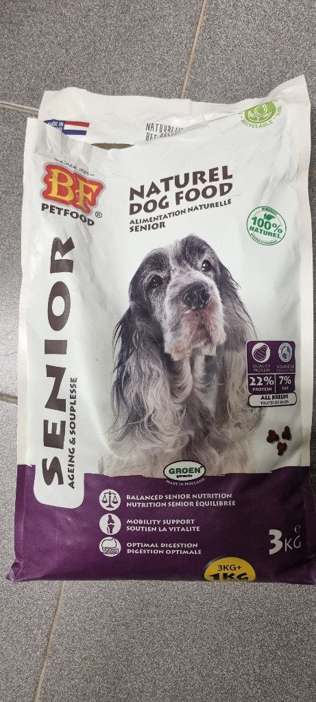Senioren brokken, Ophalen, Hond