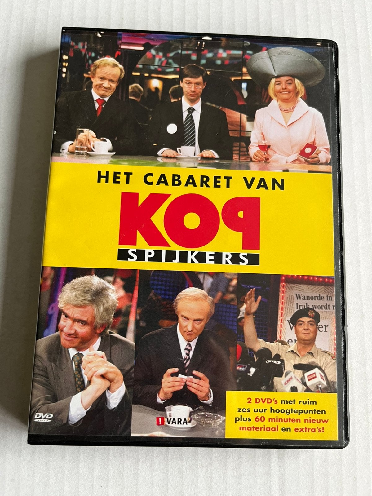Het Cabaret van Kopspijkers - 2 DVD's, Cd's en Dvd's, Dvd's | Cabaret en Sketches, Gebruikt, Tv-programma of Sketches, Alle leeftijden