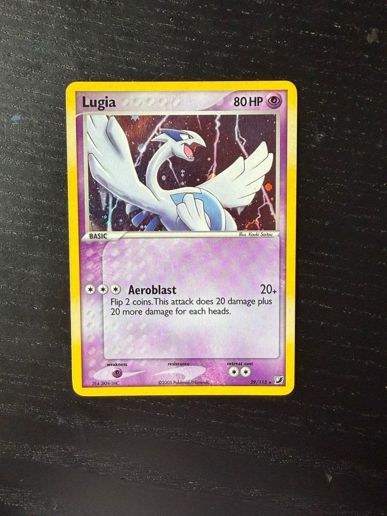 Lugia (29), Ophalen of Verzenden, Zo goed als nieuw, Losse kaart, Foil