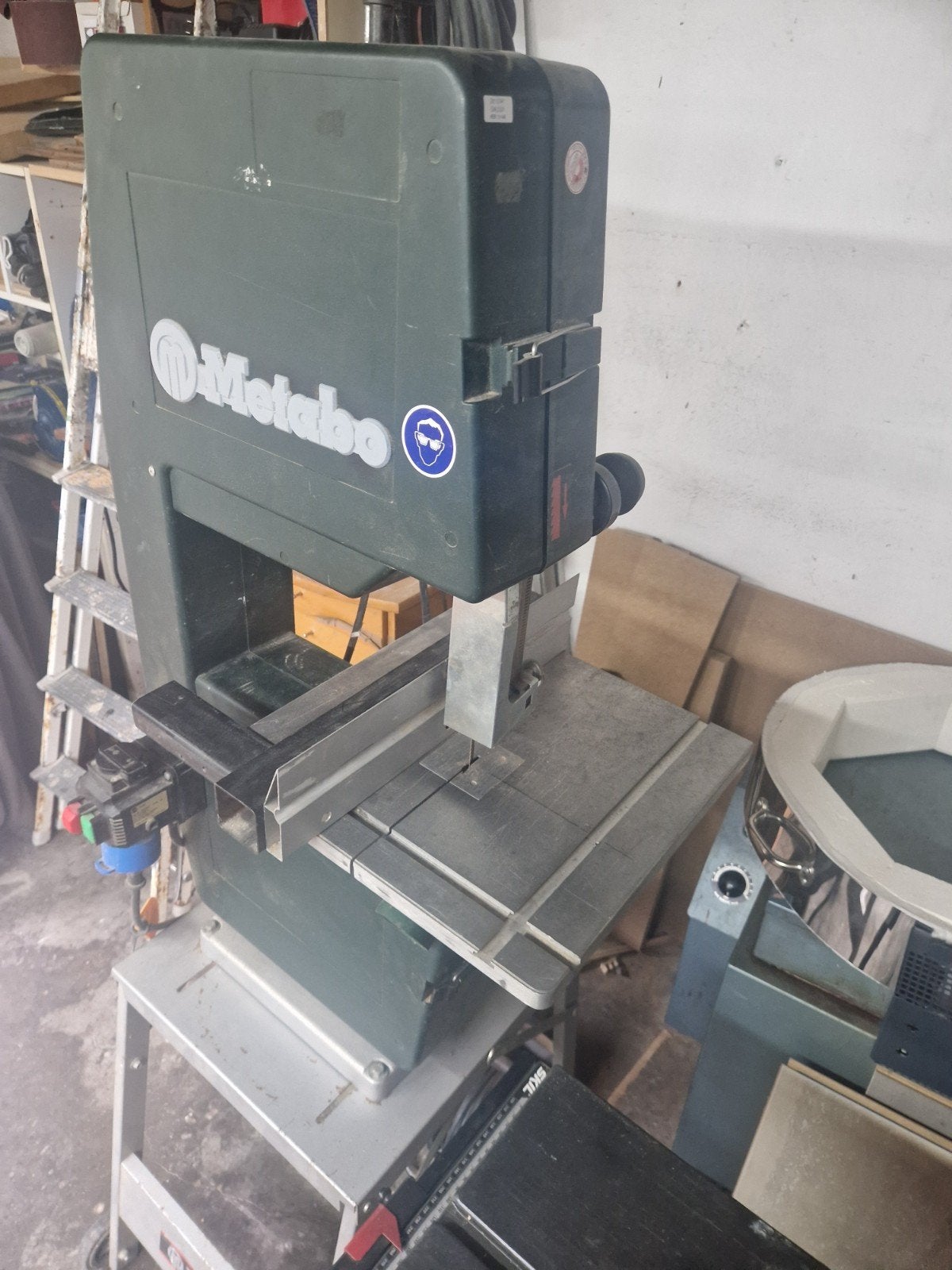 lintzaagmachine van Metabo met zaagbladen., Doe-het-zelf en Verbouw, Ophalen of Verzenden, Gebruikt