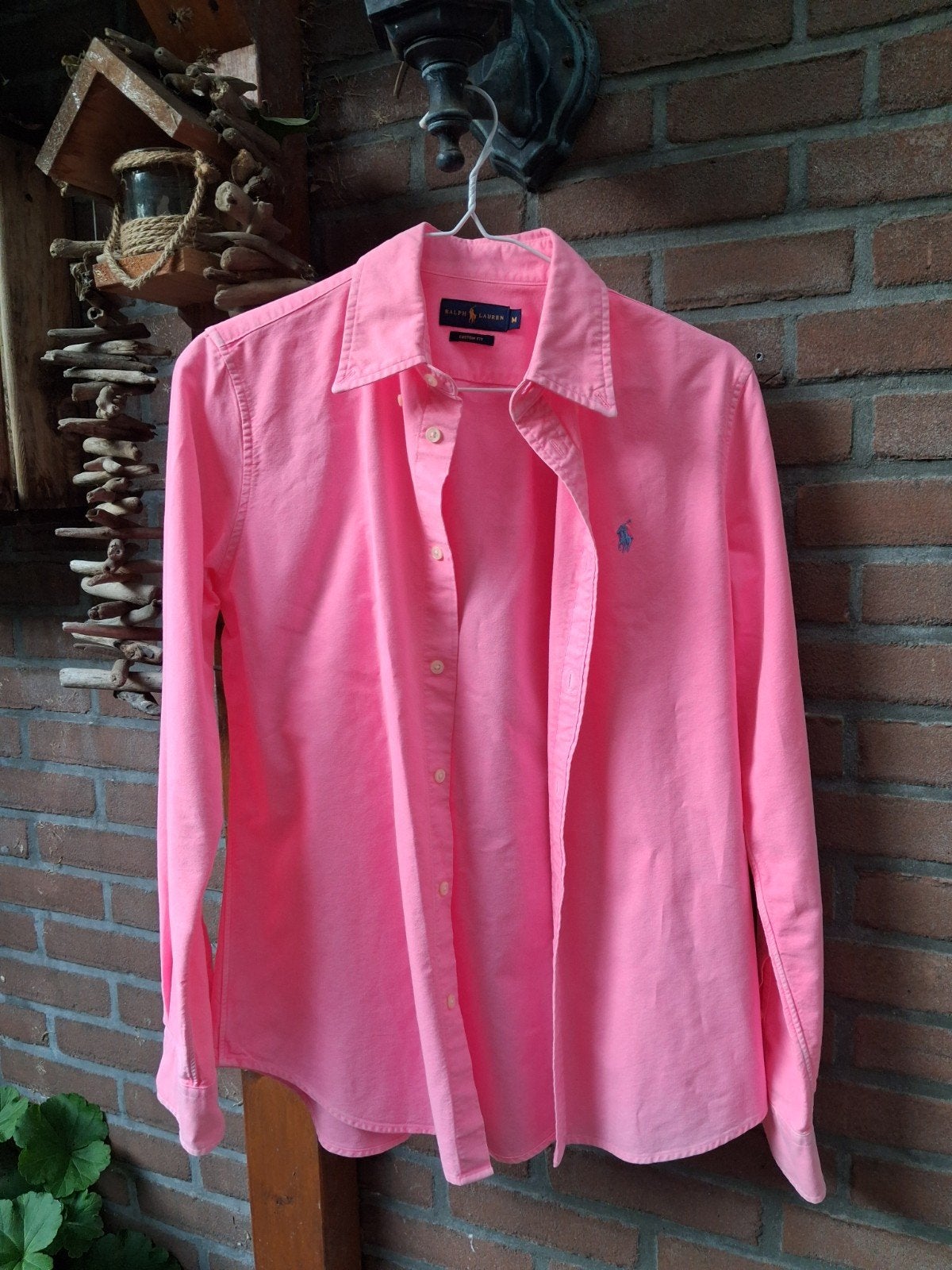 Ralph Lauren Custom Fit Blouse Roze Maat M, Maat 38/40 (M), Ophalen of Verzenden, Zo goed als nieuw, Lange mouw