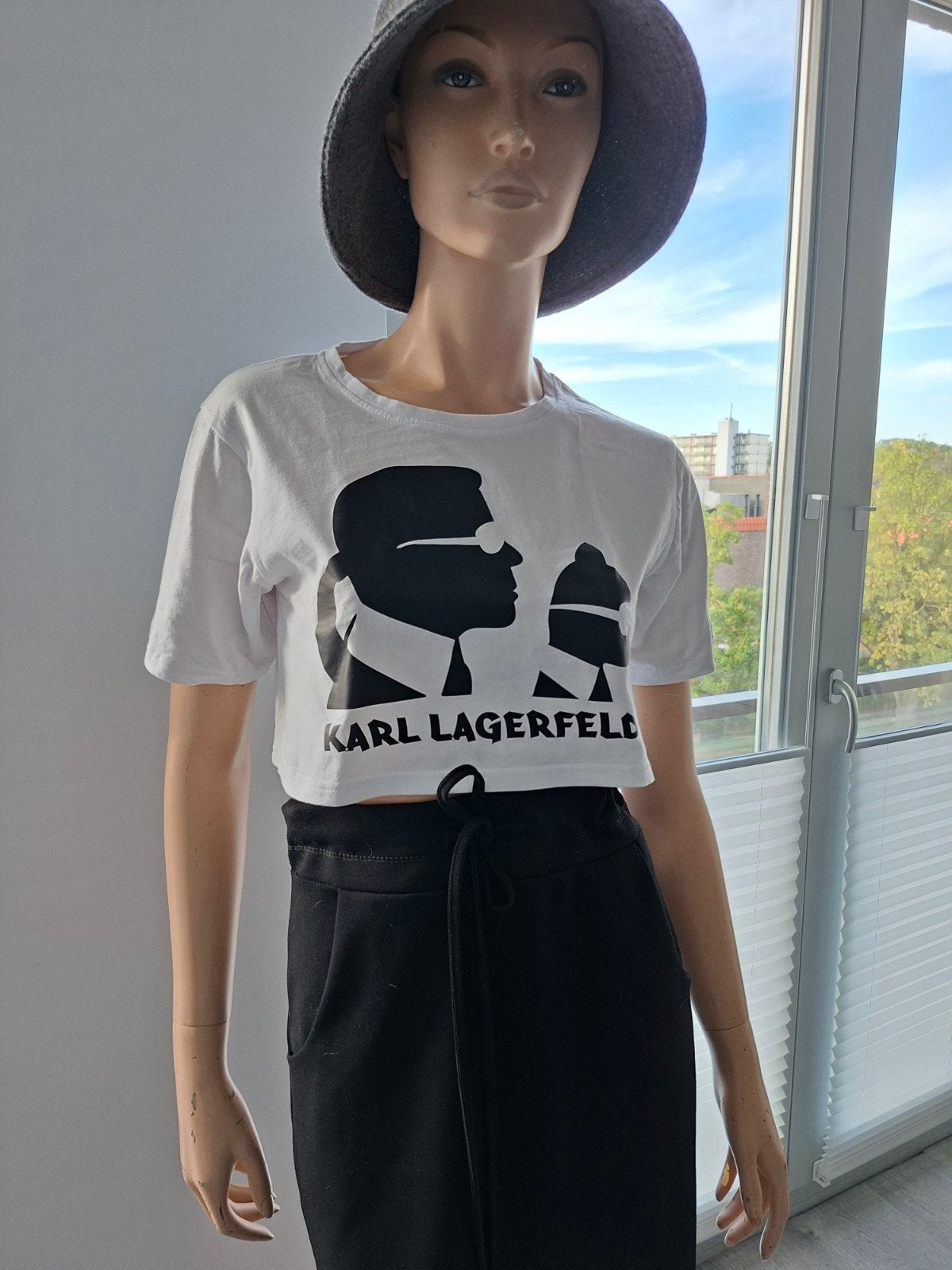KARL LAGERVELD crop top maat 36, Ophalen of Verzenden, Nieuw, Maat 36 (S), Korte mouw