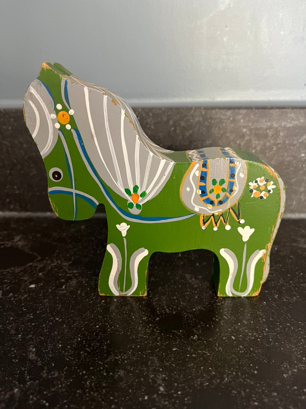 handbeschilderd vintage paardje, Ophalen of Verzenden