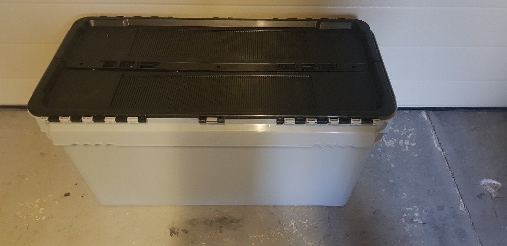 Distributiebak 800x400x400 mm, 90 liter, grijs,, Ophalen, Doos, 100 cm of meer, 60 cm of meer