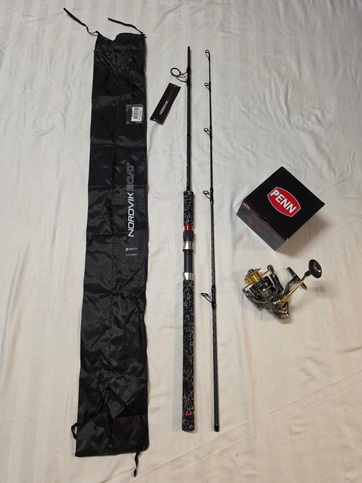 Nordvik boat set met penn 6000 serie, Ophalen of Verzenden