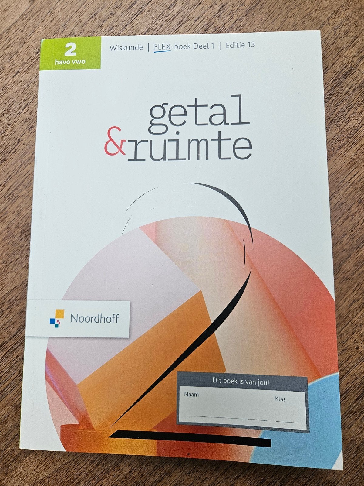 Getal & Ruimte 13e ed havo/vwo 2 FLEX leerboek deel 1, Ophalen of Verzenden, Zo goed als nieuw