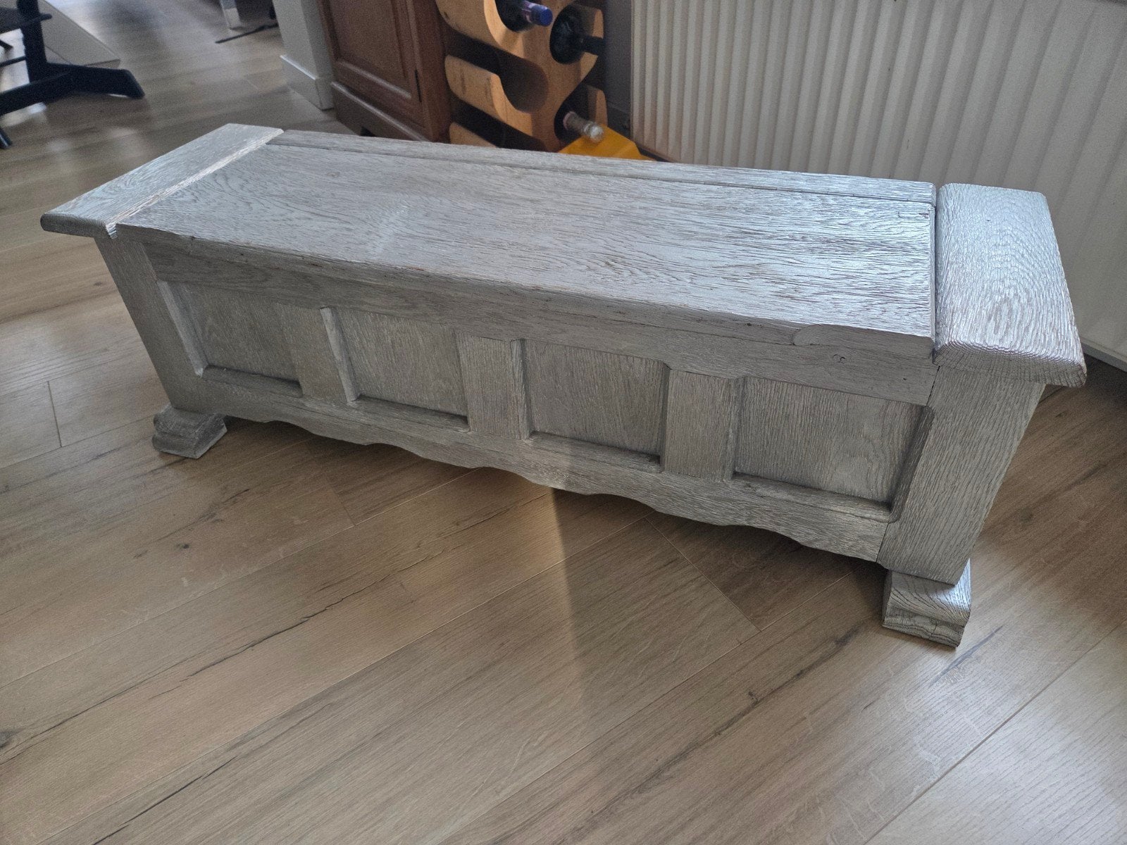 Zilveren kleine klepbank, Ophalen, Gebruikt, Minder dan 50 cm, 75 tot 100 cm