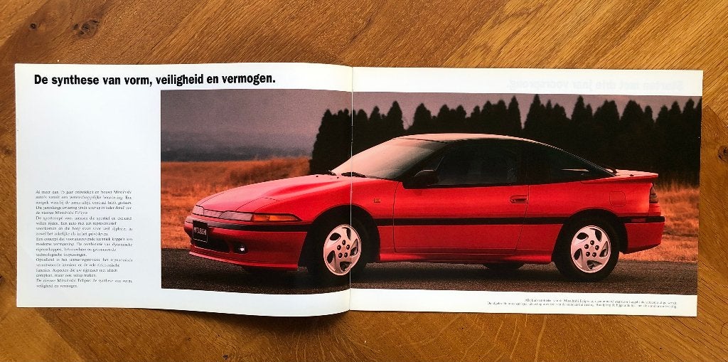Mitsubishi Eclipse 1992 folder, Verzenden, Nieuw, Mitsubishi, Mitsubishi