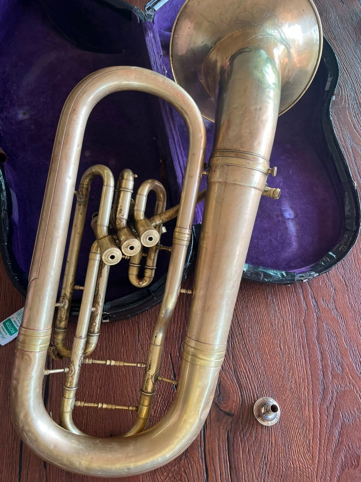 Vintage C.G. Conn Ltd. Elkhart-Ind. USA Bariton/Euphonium, Ophalen, Gebruikt, Koperblazer, Met koffer of draagtas