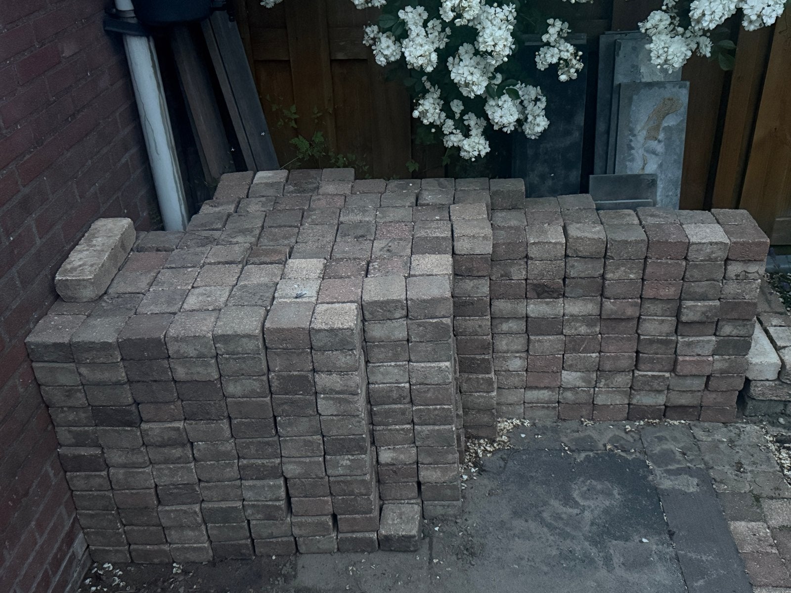 Betonklinkers 20x10cm, Tuin en Terras, Ophalen, Gebruikt, Beton, Klinkers