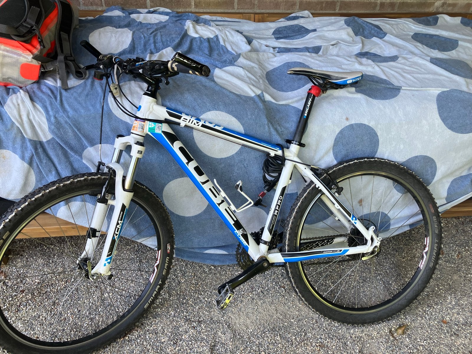 Cube mountainbike - Wit/Blauw - Goede staat, Overige merken, Gebruikt, Hardtail, Heren