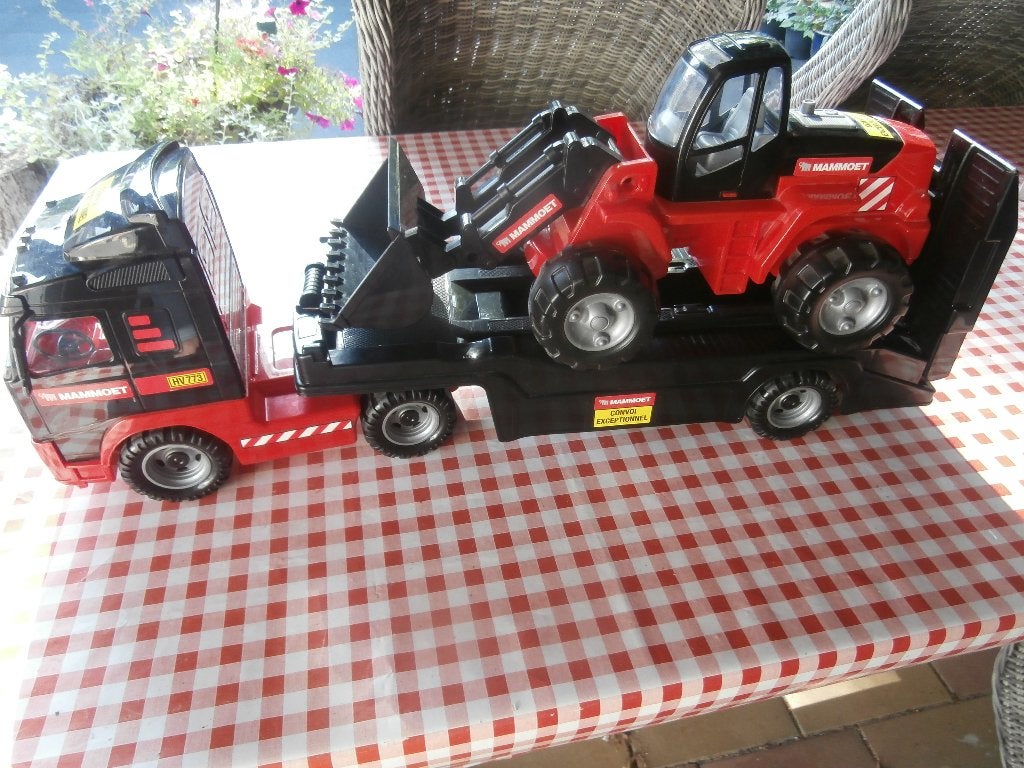 Volvo FH12 Mammoet truck met oplegger en shovel 1:16, Ophalen, Zo goed als nieuw