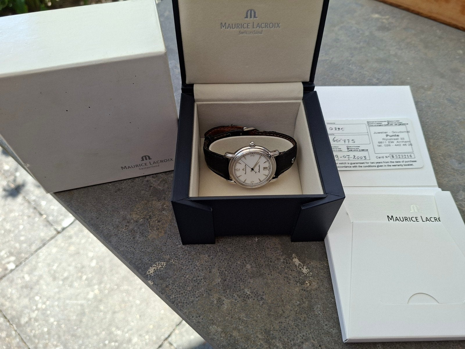Maurice Lacroix Pontos Automatic - Full Set (2003) -Topstaa, Ophalen, Zo goed als nieuw, Leer, Overige merken