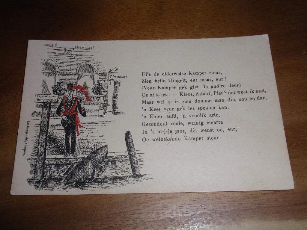 Kampen Kamper Steur Dialect Illustrator, Verzenden, Voor 1920, Ongelopen, Overijssel