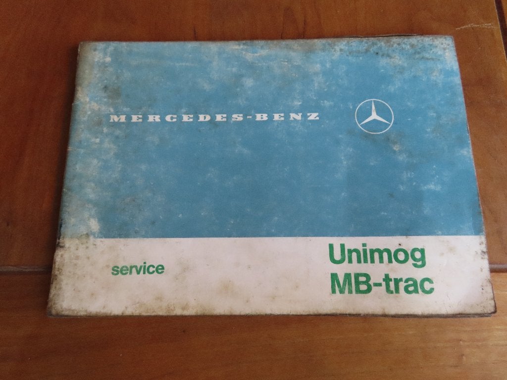 Mercedes Unimog, Mercedes MB Trac blanco serviceboekje 1984, Ophalen of Verzenden