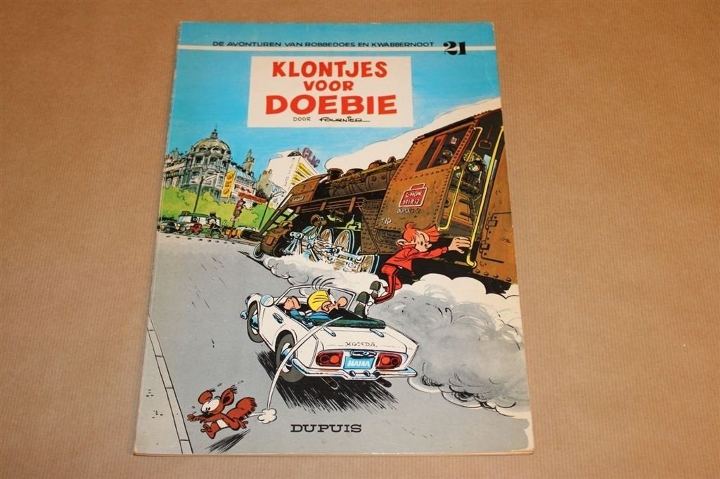 Robbedoes en Kwabbernoot - Nr. 21 - 1e druk 1971, Eén stripboek, Ophalen of Verzenden, Gelezen