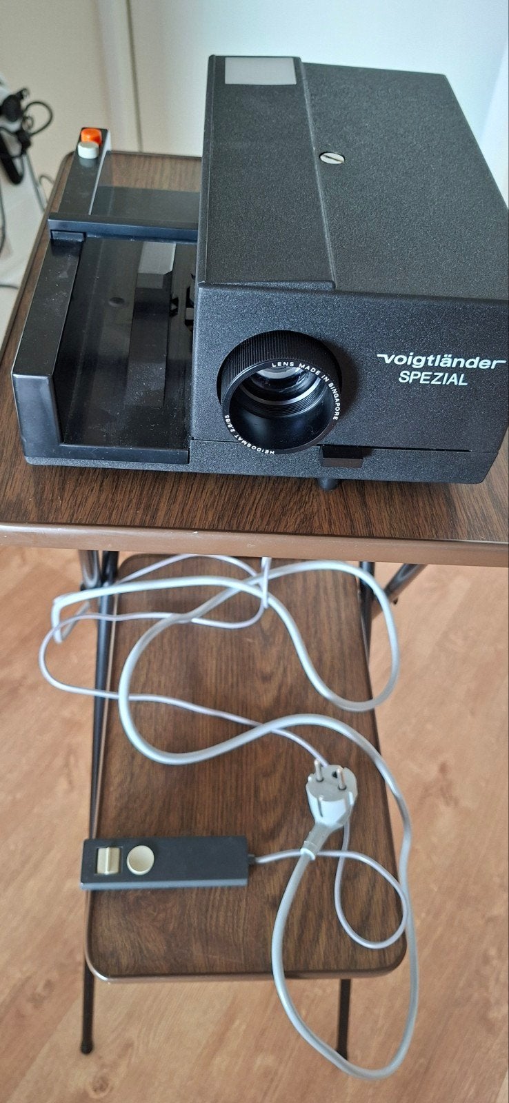Voigtländer Spezial Diaprojector /scherm/tafel/ accessoires., Ophalen, Zo goed als nieuw, Met scherm