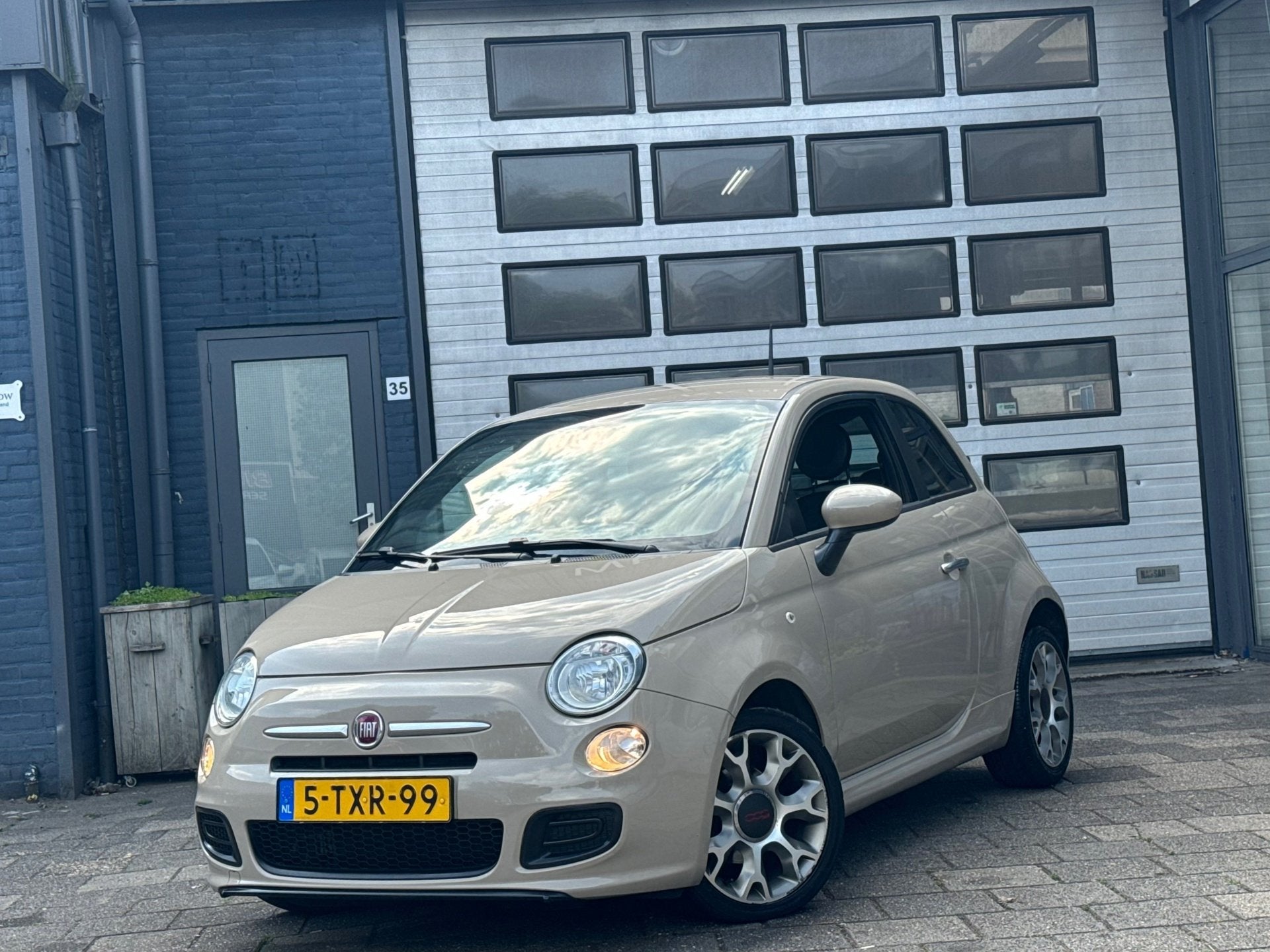 Fiat 500 0.9 TwinAir Turbo 500S | Airco | LMV | N.A.P, Auto's, Voorwielaandrijving, Elektrische ramen, Gebruikt, Leder en Stof