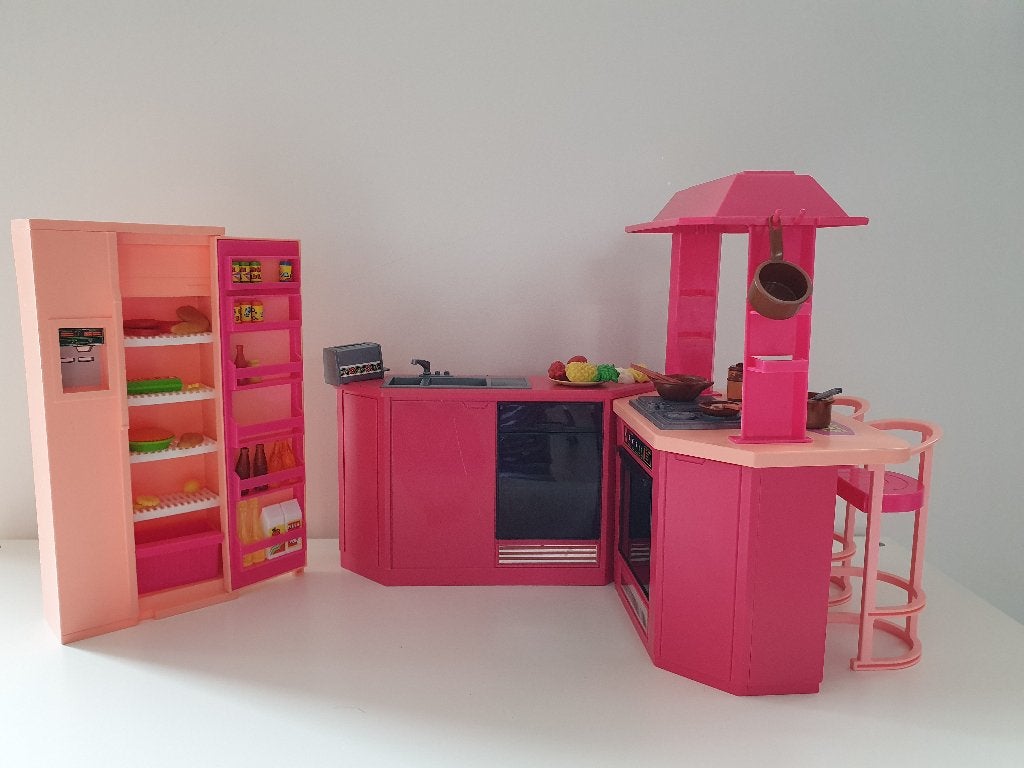 Vintage Barbie Keuken, Ophalen of Verzenden, Gebruikt, Barbie