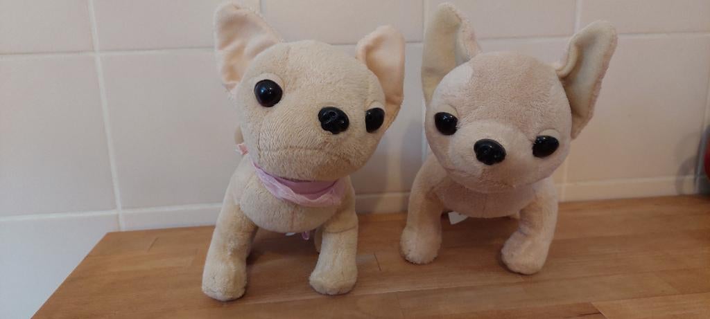 2 honden knuffels van chi chi simba, Ophalen of Verzenden, Zo goed als nieuw, Hond