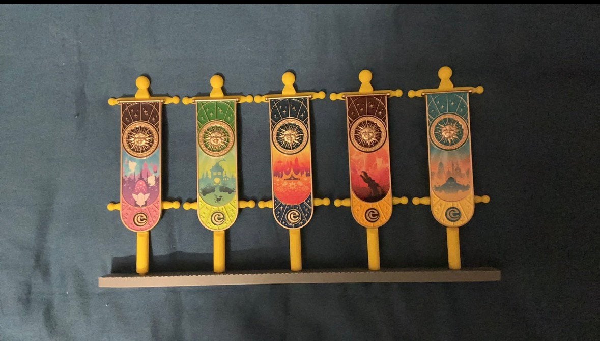 Allen efteling zomer pins met kaartjes en rekje, Ophalen of Verzenden, Zo goed als nieuw
