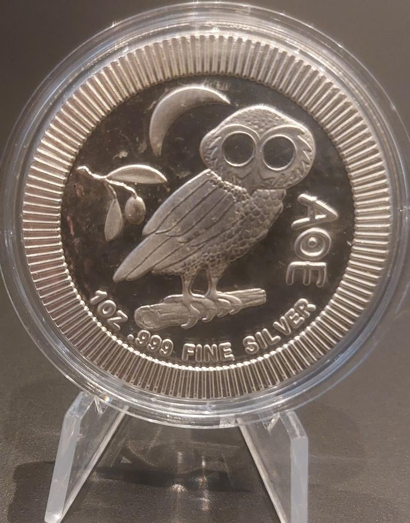 1 oz Zilveren Uil Munt - Niue 2021, Verzenden