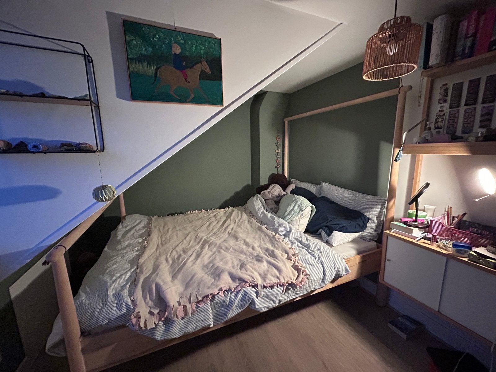 Prachtig IKEA GJÖRA (140x200 cm) tweepersoonsbed, Overige kleuren, Tweepersoons, Zo goed als nieuw, 200 cm