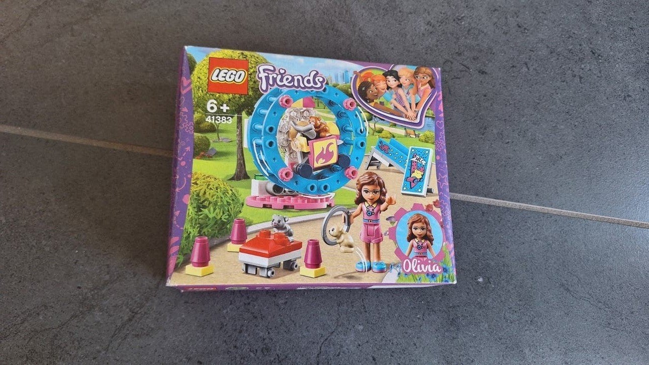 Lego Friends 41383 Olivia's Hamsterspeeltuin - Compleet, Lego, Friends, Ophalen of Verzenden, Zo goed als nieuw