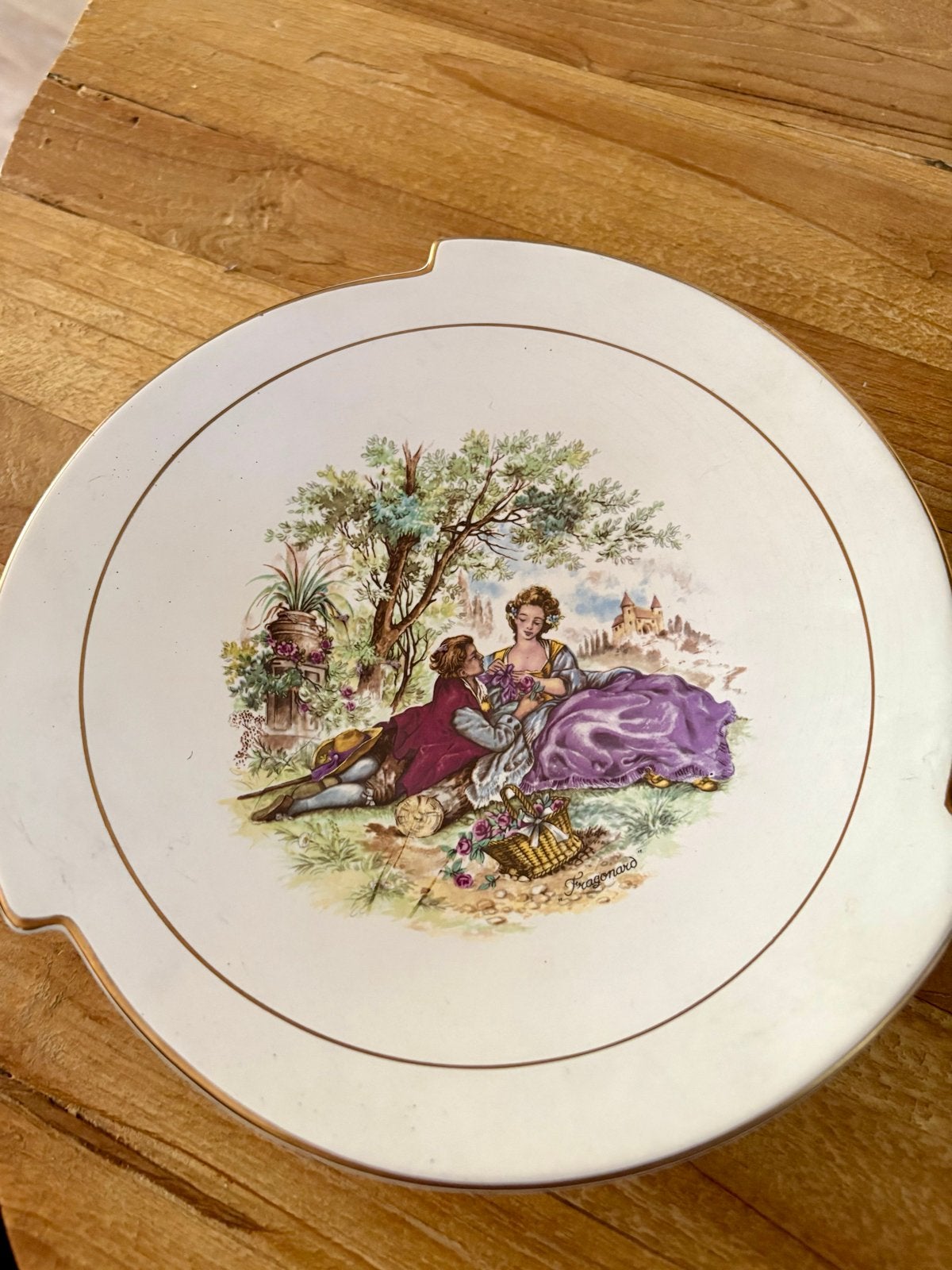 Vintage Flora Keramiek Gouda Holland Schaal Fragonard, Ophalen of Verzenden
