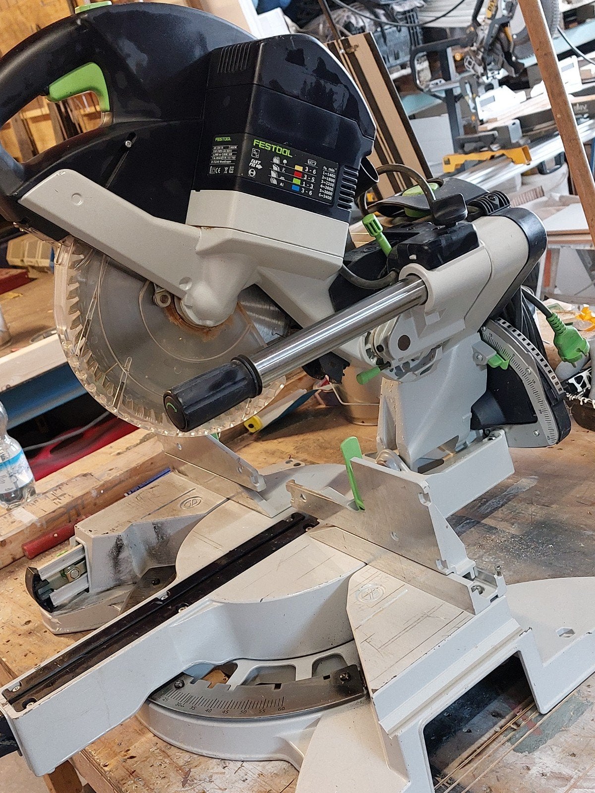 Festool Afkortzaag KS 120 EB Kapex - Krachtige Precisie, Ophalen, Gebruikt, 70 mm of meer, Afkortzaag