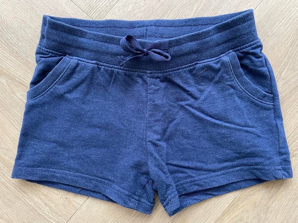 Blauwe korte broek maat 128/134, Ophalen of Verzenden, Zo goed als nieuw, Jongen of Meisje, Broek