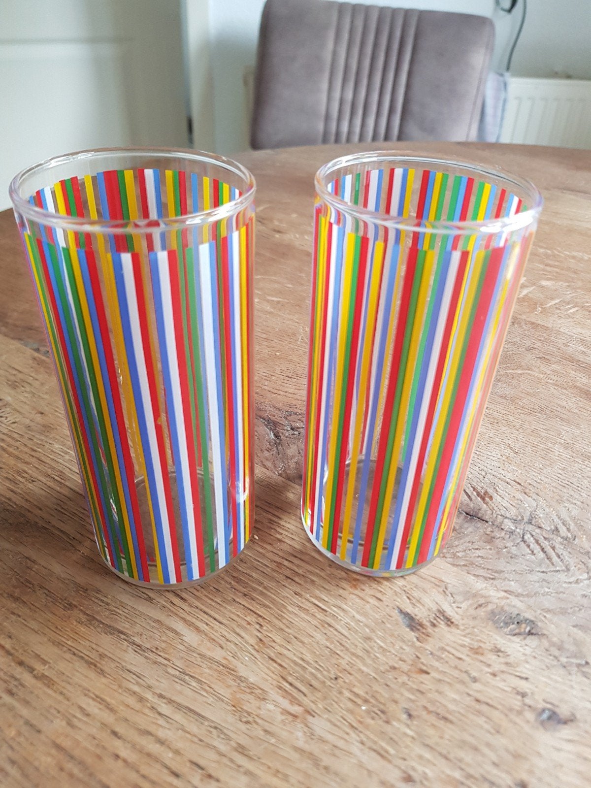 2 Vintage, retro. Longdrinkglazen, Ophalen of Verzenden, Zo goed als nieuw, Overige typen