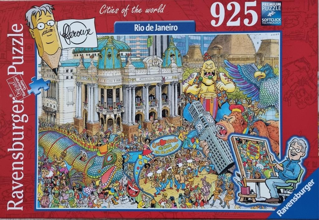 Ravensburger puzzel Cities of the world Rio Carnaval, 1x gel, Ophalen, 500 t/m 1500 stukjes, Zo goed als nieuw
