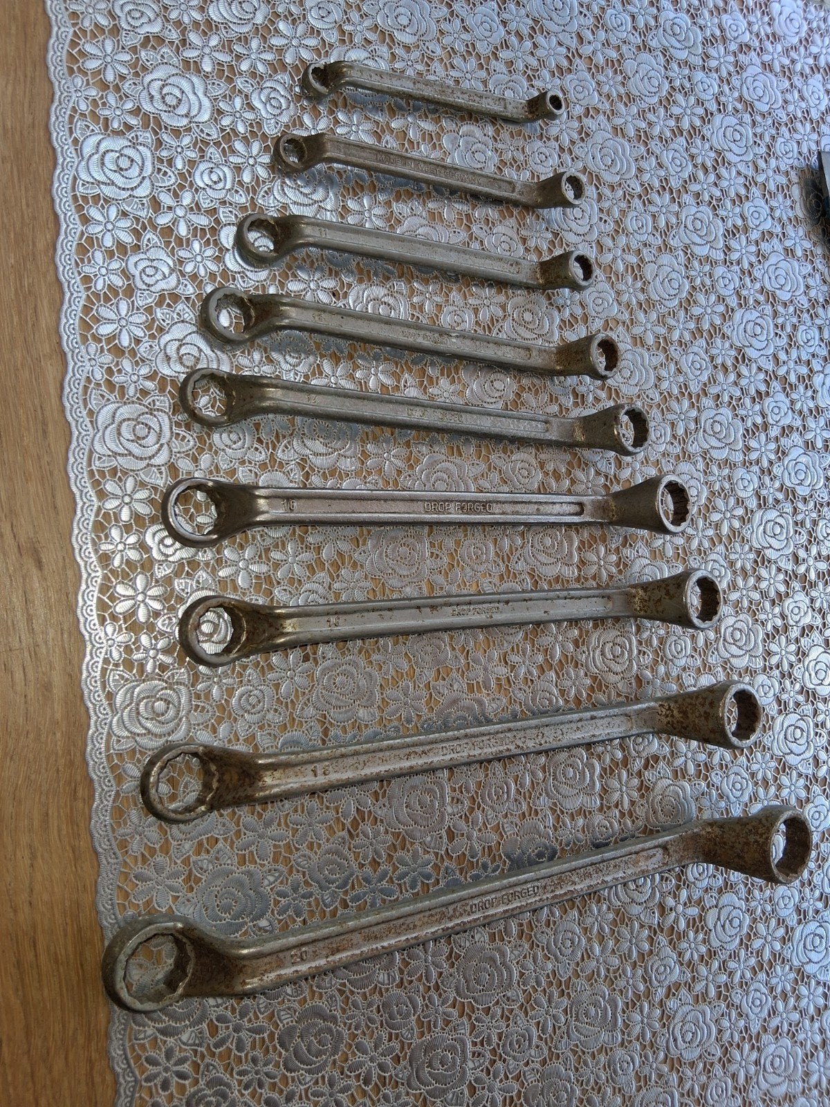 Te koop set ringsleutels  gebruikt, Ophalen