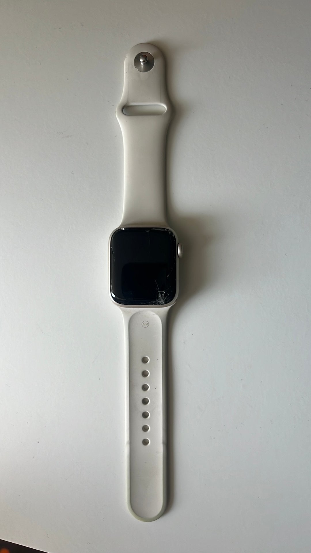 Apple watch SE, Gebruikt, Wit, IOS, Ophalen of Verzenden