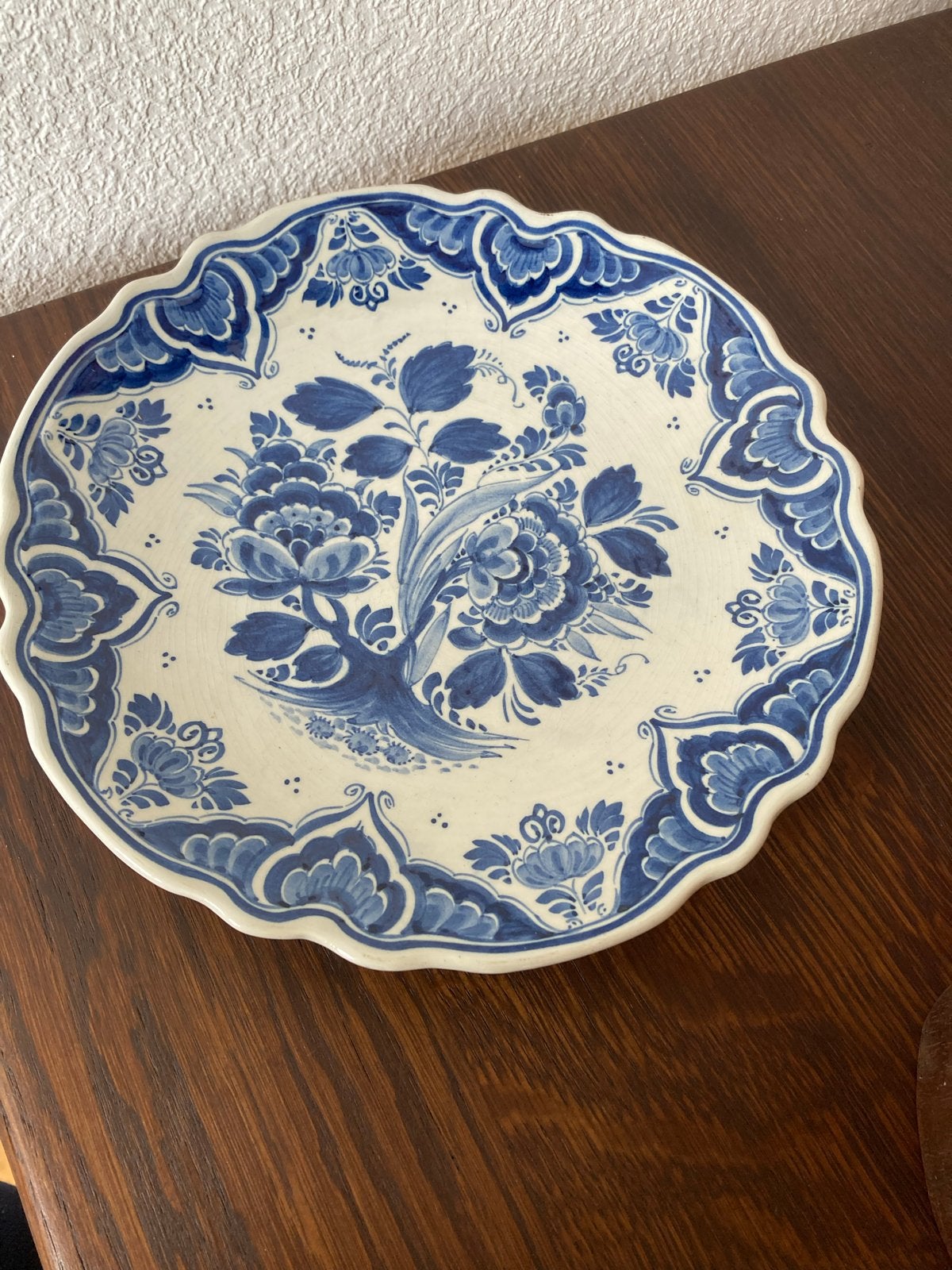 Delfts blauw wandbord RAM Arnhem 95, 69/2, schilder RB, Ophalen of Verzenden
