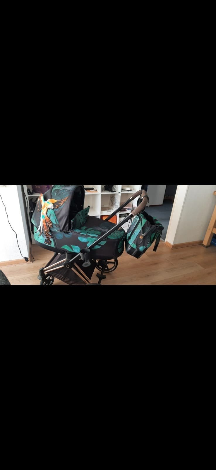 Cybex Priam lll " Birds of Paradise", Zo goed als nieuw, Combiwagen, Met reiswieg, Ophalen