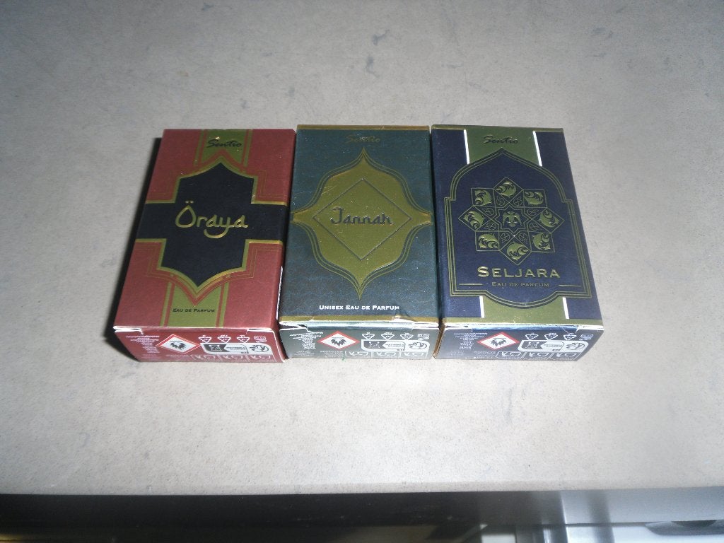 3 verschillende flesjes oosterse eau de parfum, sentio, Ophalen of Verzenden, Nieuw