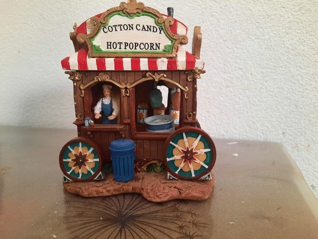 Dickensville cotton candy & popcorn wagen in originele doos, Ophalen of Verzenden, Zo goed als nieuw