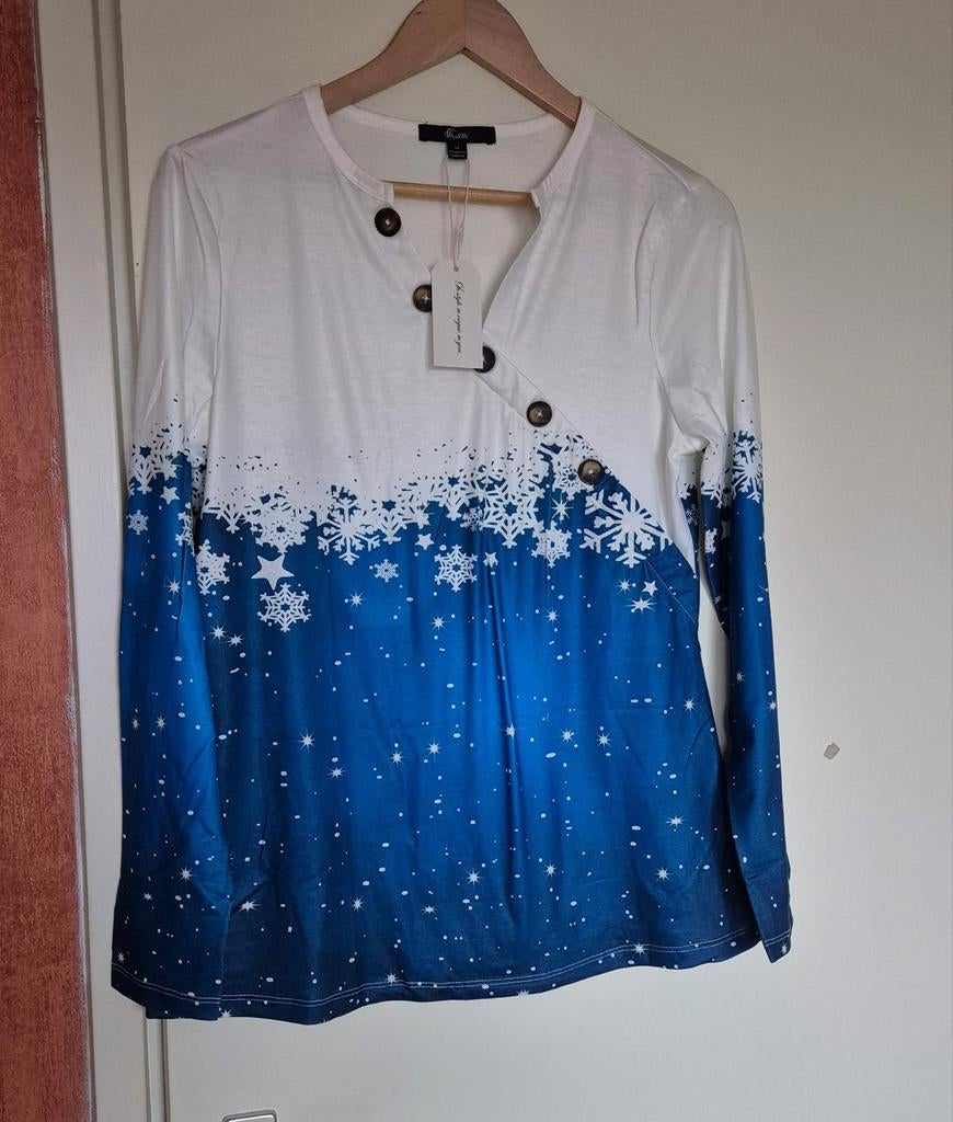 Nieuwe longsleeve van het merk ShallWe. Maat M., Maat 38/40 (M), Blauw, Nieuw, Ophalen of Verzenden