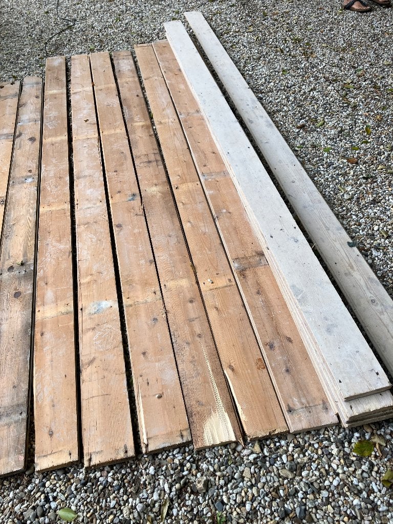 Vloerplanken jaren 30, Gebruikt, 50 tot 150 cm, Ophalen of Verzenden, 10 m² of meer