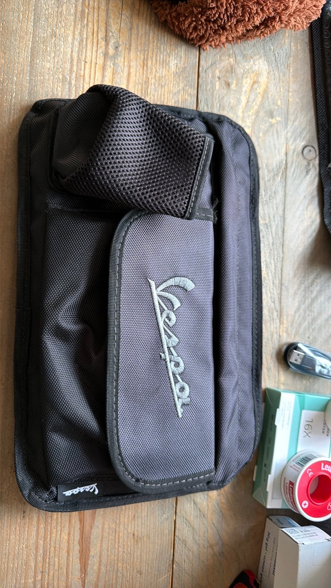 Vespa beenschild tasje, Fietsen en Brommers, Ophalen, Zo goed als nieuw, Overige typen