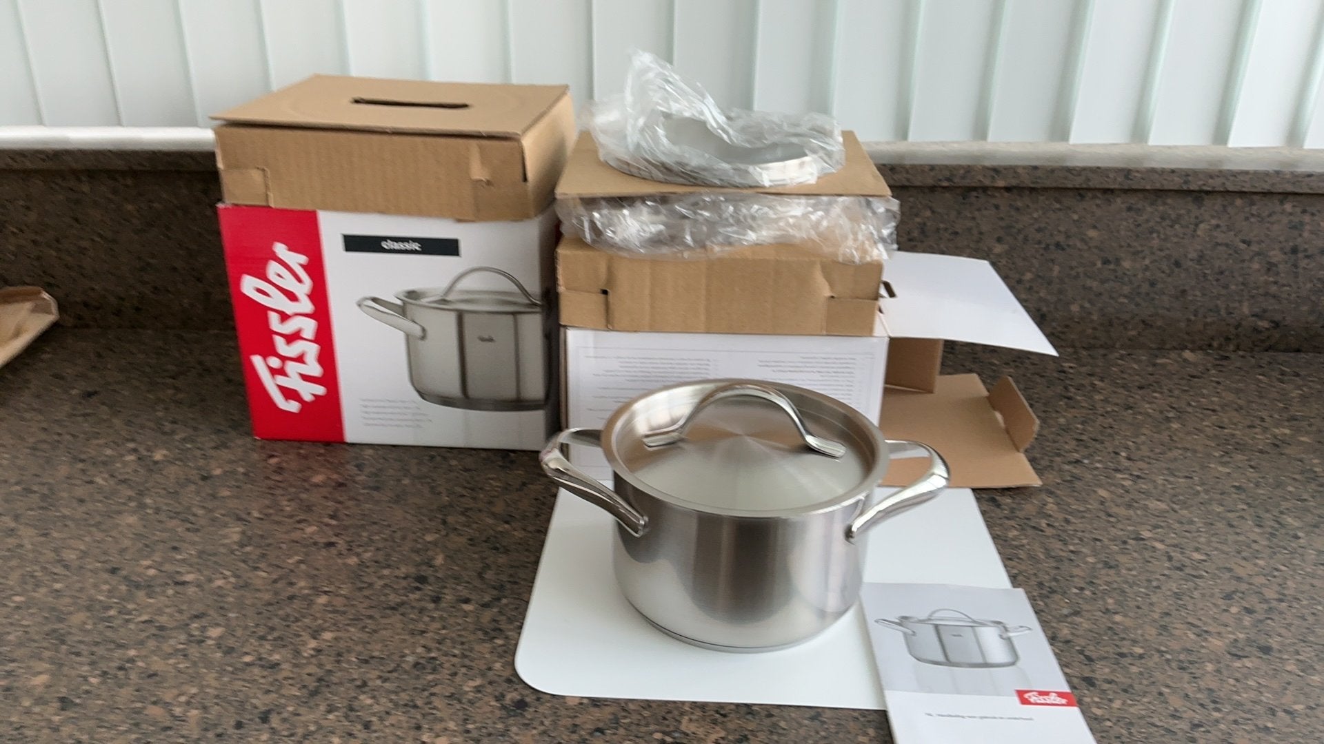 Fissler Kookpannen 16 cm. Stainless 18-10 Induction Nieuw, Verzenden, Nieuw, Rvs, Pannenset