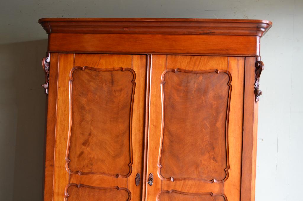 Prachtige antieke mahonie biedermeier meidenkast., Antiek en Kunst, Verzenden